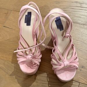 Kate Spade Pink Suede Heels